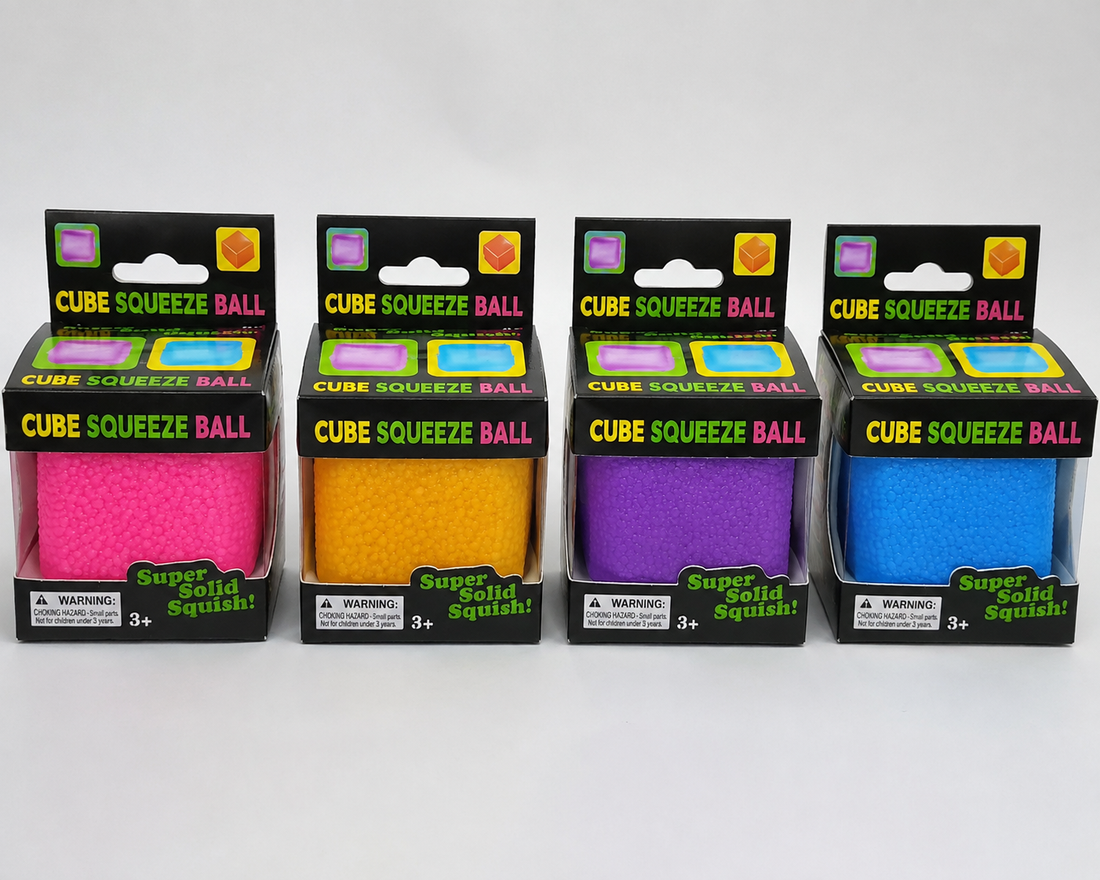 Gniotek Kostka Cube Squeeze Ball 6 cm Niebieski
