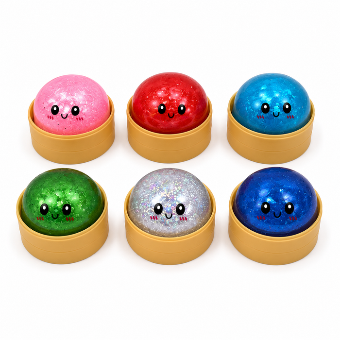 Gniotek Bułeczka Steamed Bun Kolorowa Squishy Antystresowa